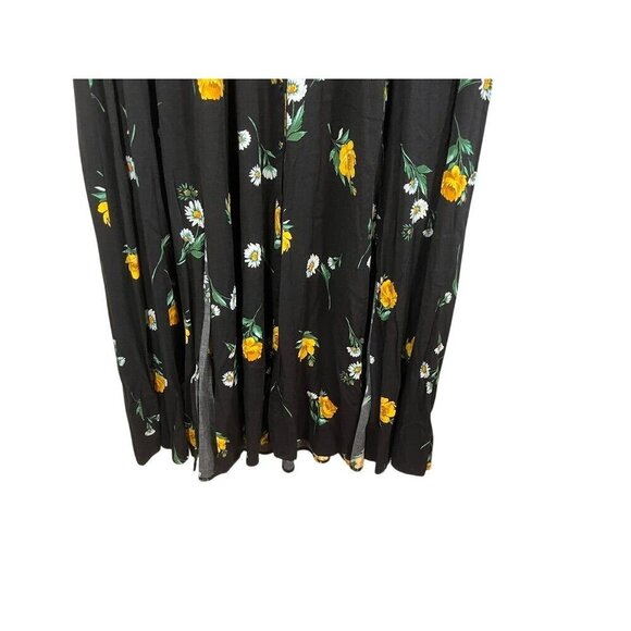 Torrid Dress 1X Black Floral Tropical Feminine Whimsygoth Lace 80s Retro Boho - Picture 6 of 16